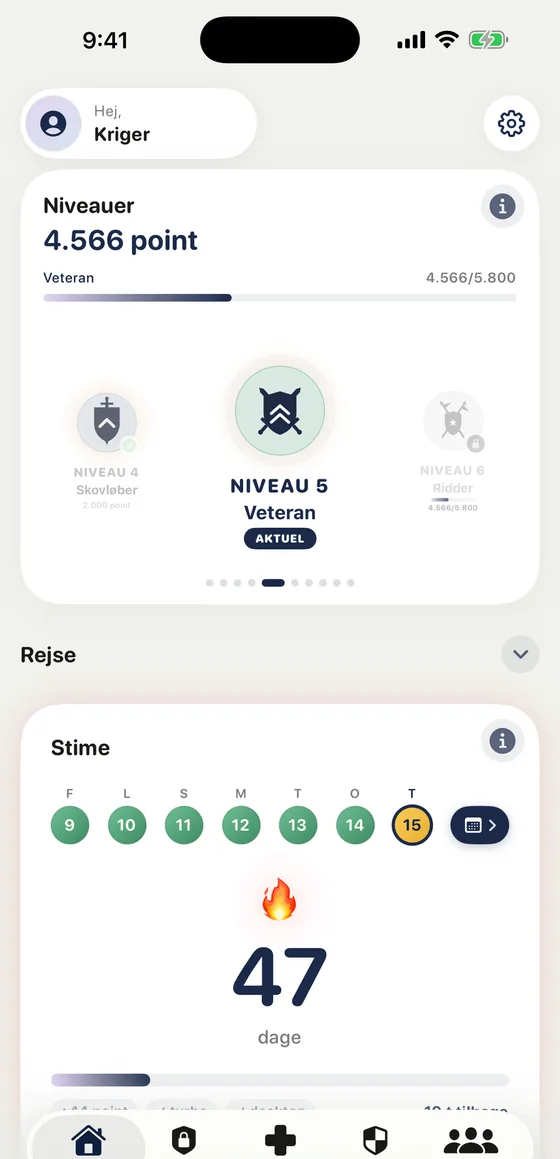 Lyrio på iPhone: niveauer, stime og navigation
