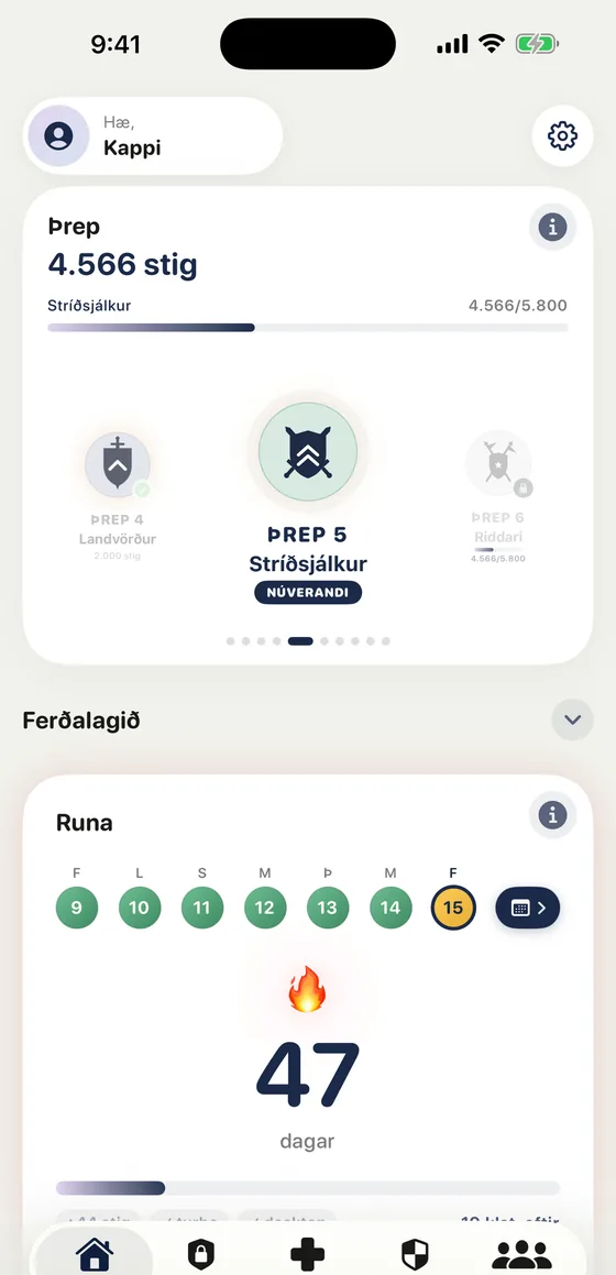Lyrio í iPhone: þrep, runa og leiðsögn