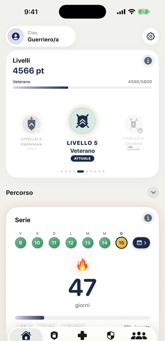 Lyrio su iPhone: livelli, serie e navigazione