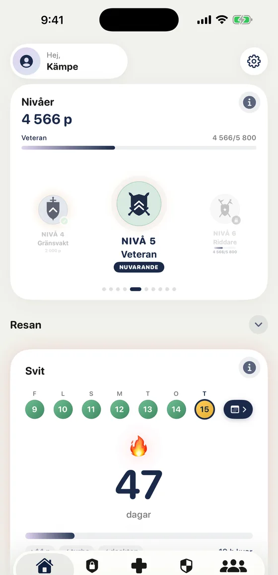 Lyrio på iPhone: nivåer, svit och navigering